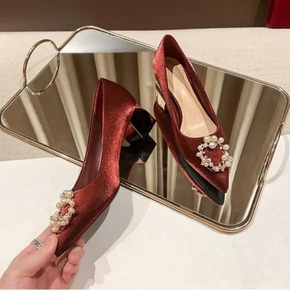 Wedding shoes are not tired of high heels single shoes - Picture 2 of 5